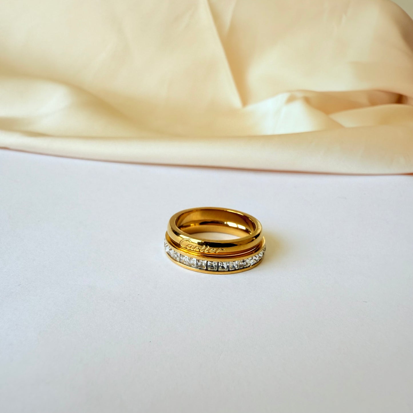 Stainless Steel - ring two pieces size 7/8/9