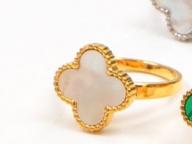 Stainless Steel - clover ring size 6-7-8-9