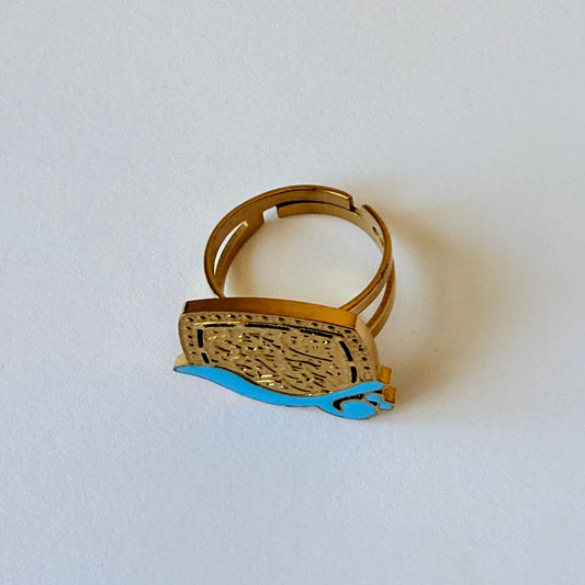 Ring - stainless steel free size kol a3oz brab elfalak