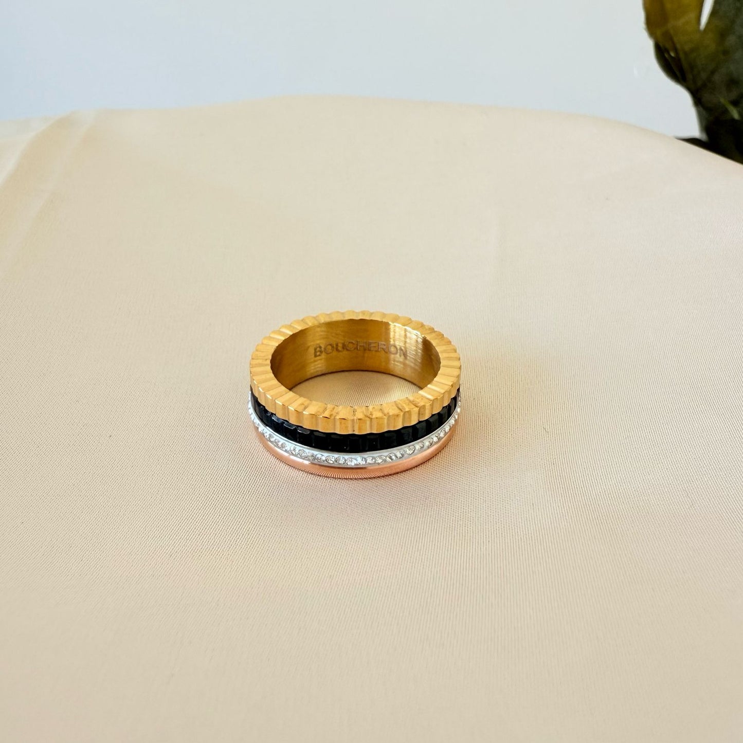 Stainless Steel - ring size 9 luxury trend shape