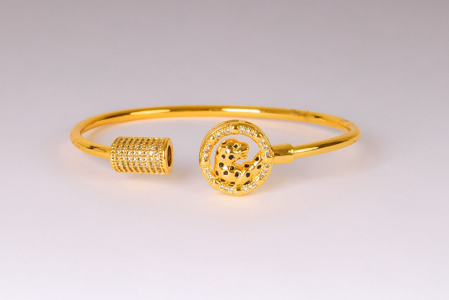 سوار - تصميم النمر مع الزركون