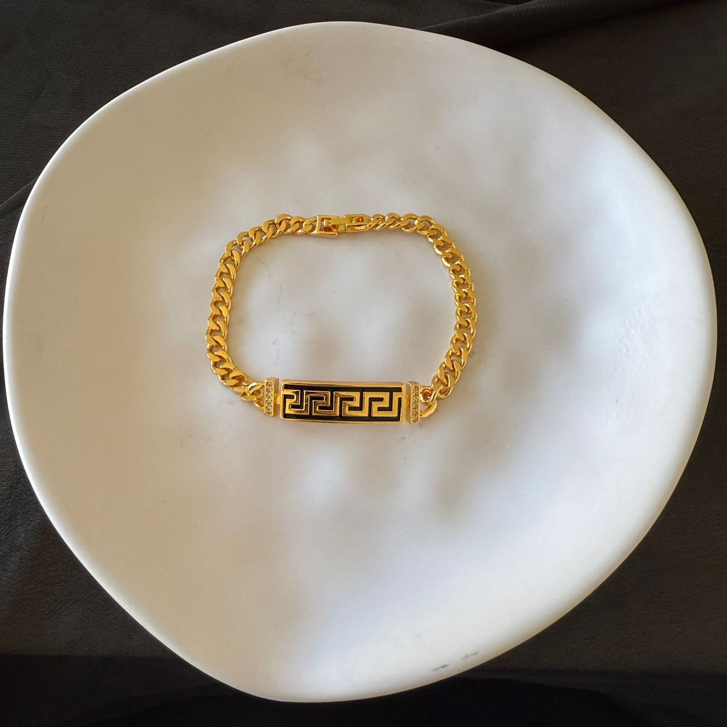 سوار - ذهب أسود متعرج