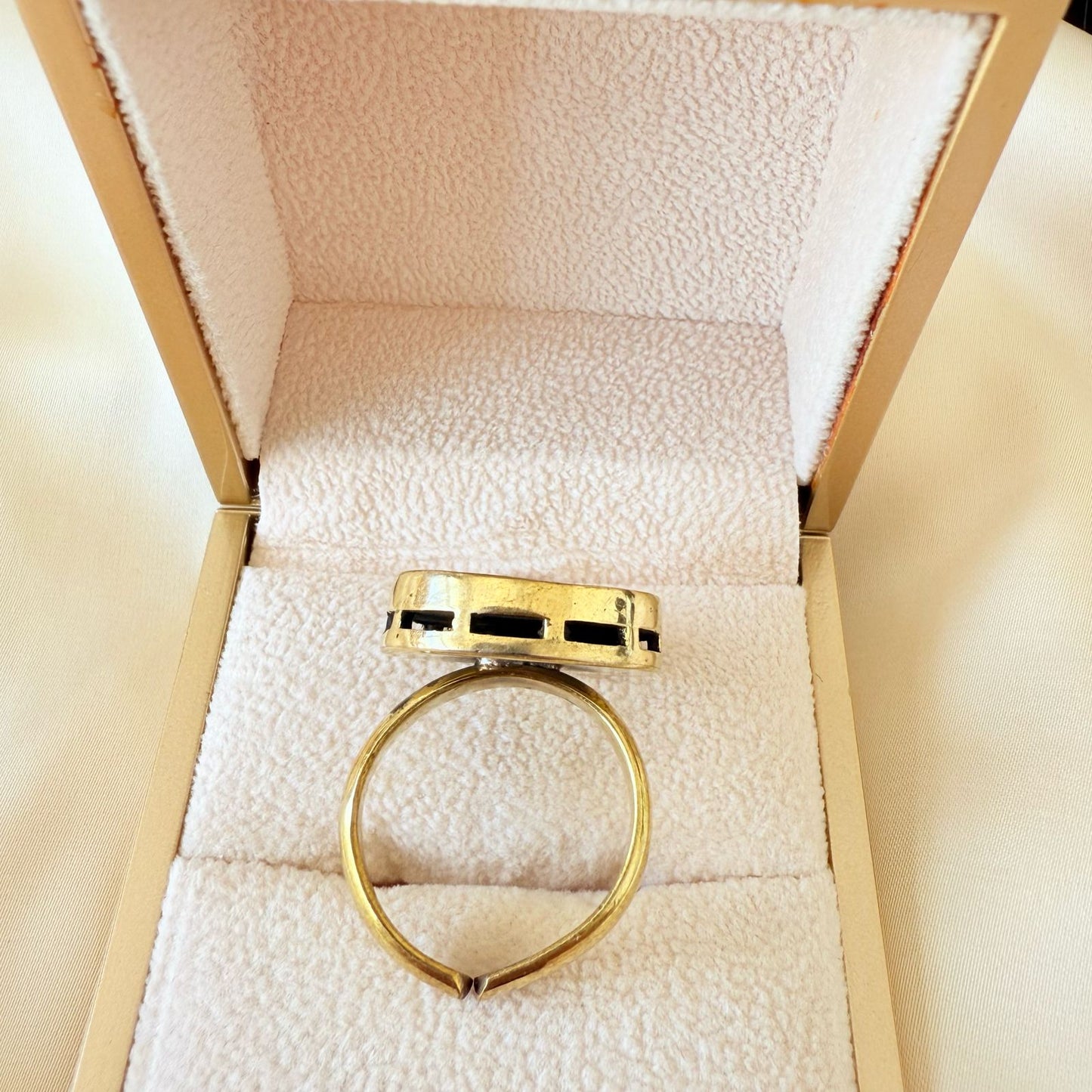 خاتم نحاسي - خاتم مقاس حر دائرة جملة حب