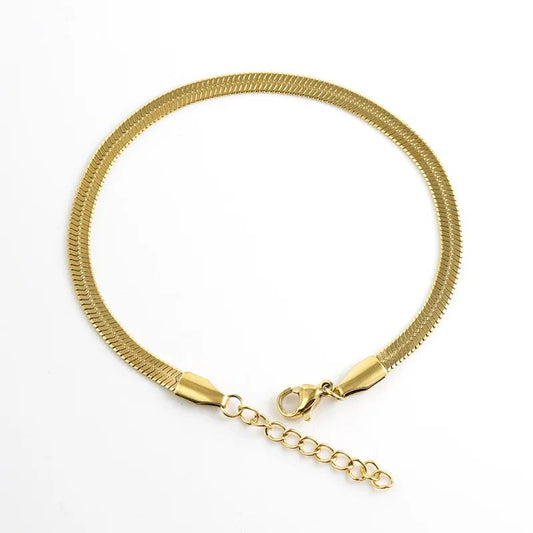 Bracelet - Stainless steel snake skin