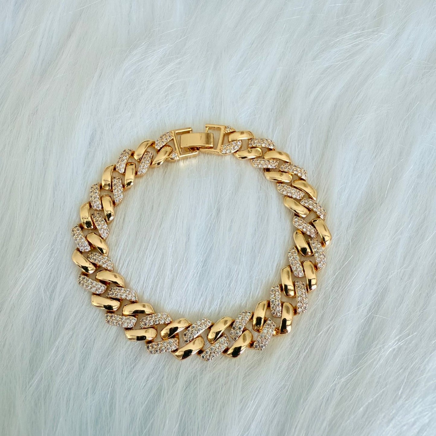 Bracelet - Simple chain bracelet with zircon