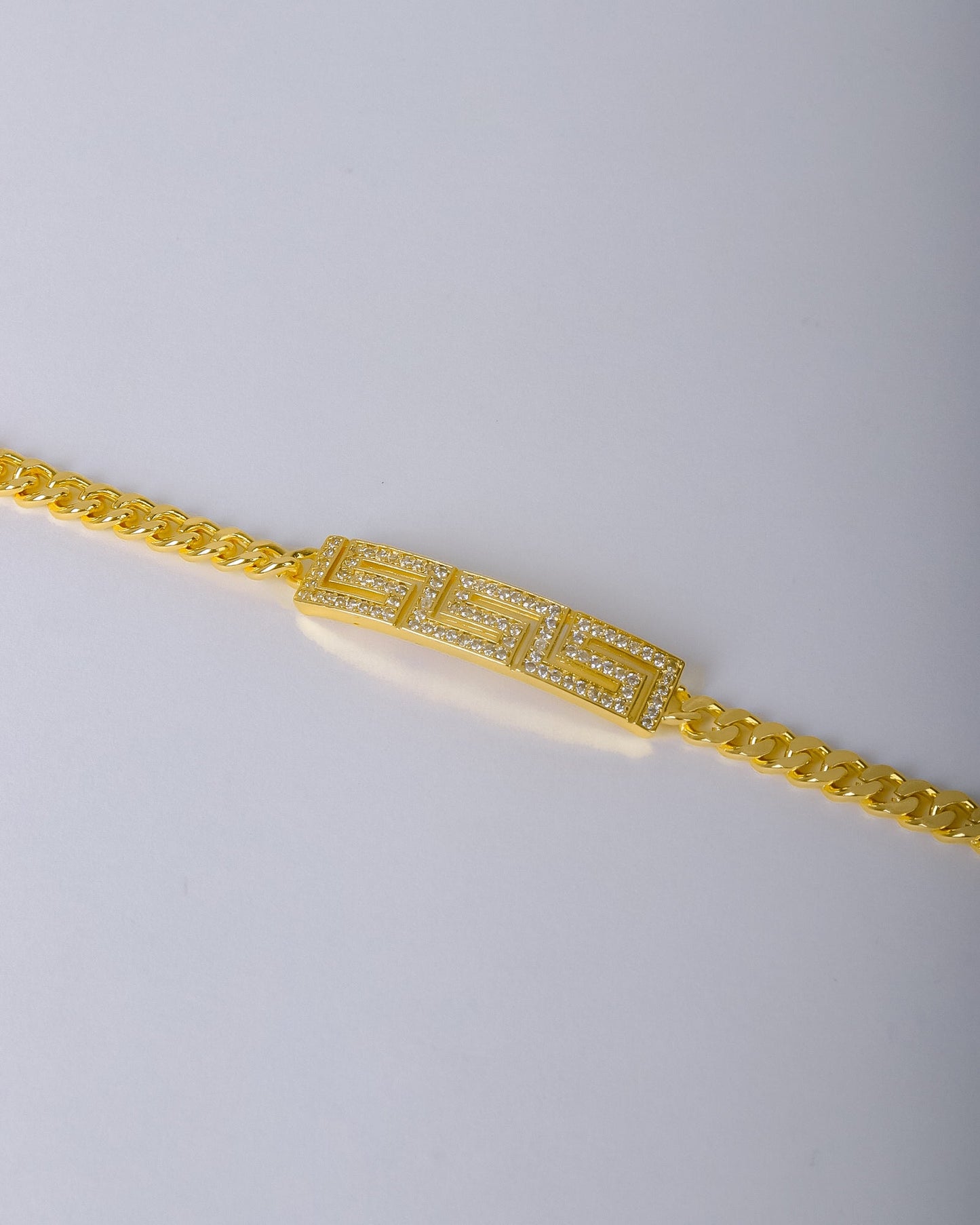 Bracelet - zigzag zircon stones