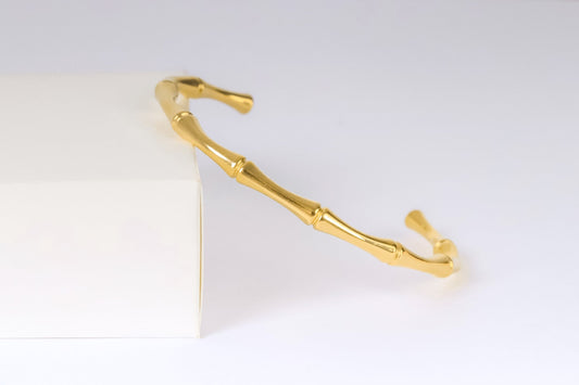 Bracelet - Stainless steal bamboo joint design