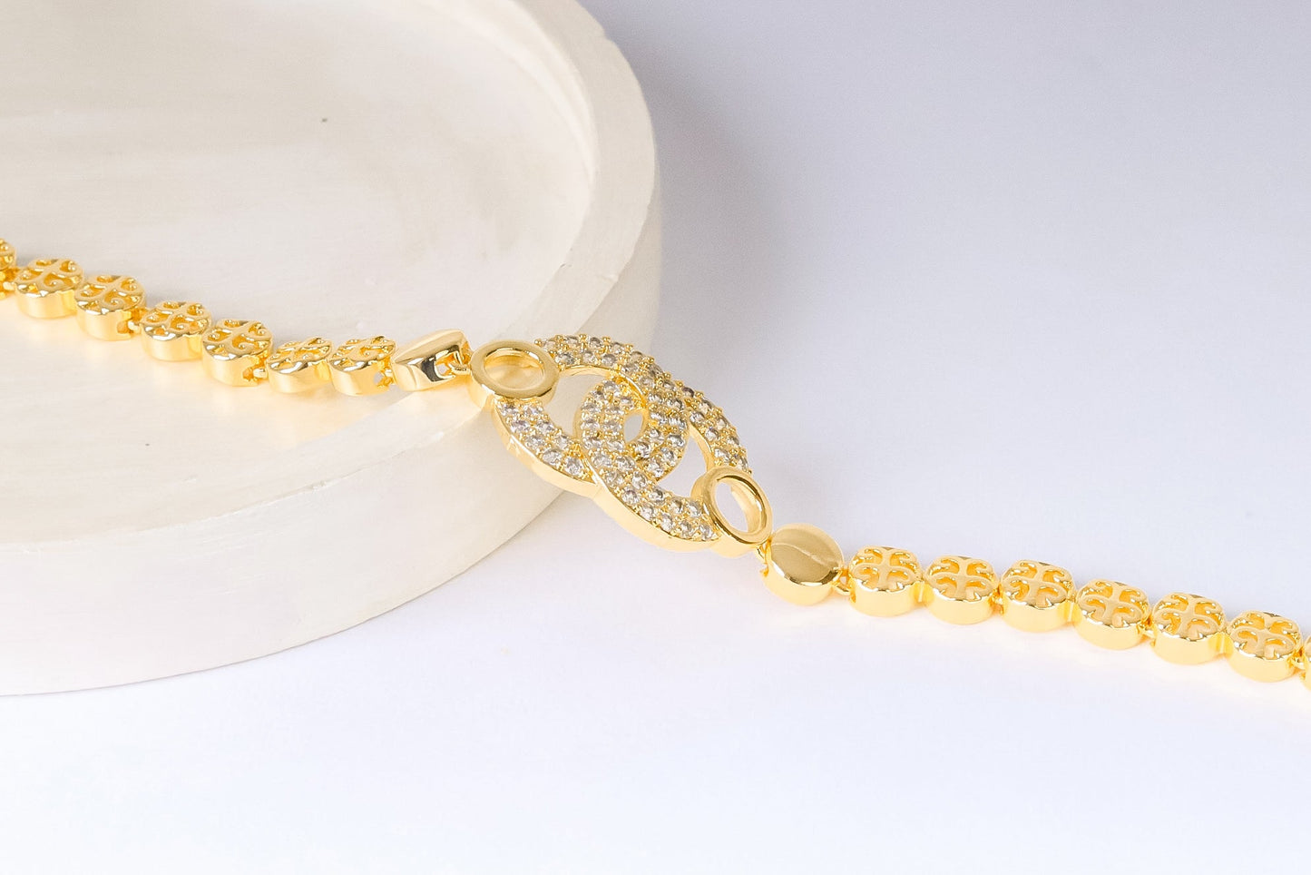 Bracelet - new shape zircon stones