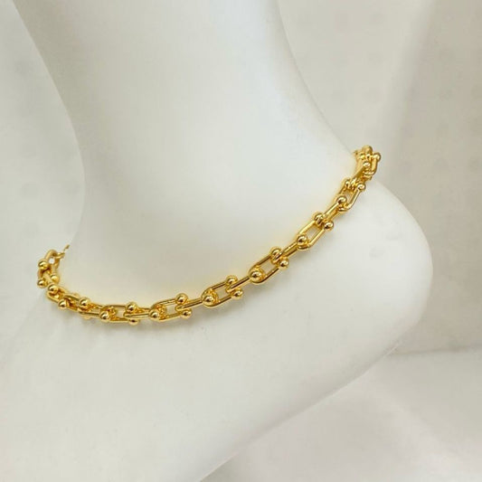 Anklet - chain Gold trend shape