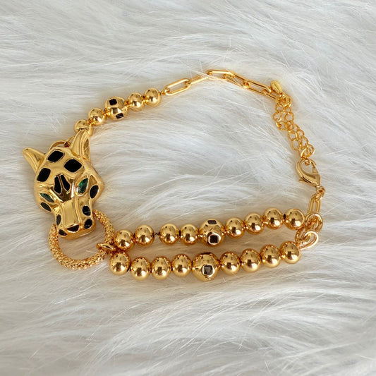 Bracelet - new shape chain balls chain with tiger head